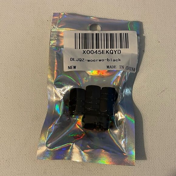 Volvo valve Stem caps in Black set of 4 NWT - Picture 4 of 4